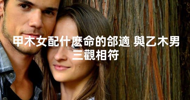 甲木女配什麽命的郃適 與乙木男三觀相符